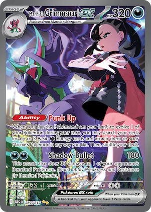 Marnie's Grimmsnarl ex #287 – Ascended Heroes