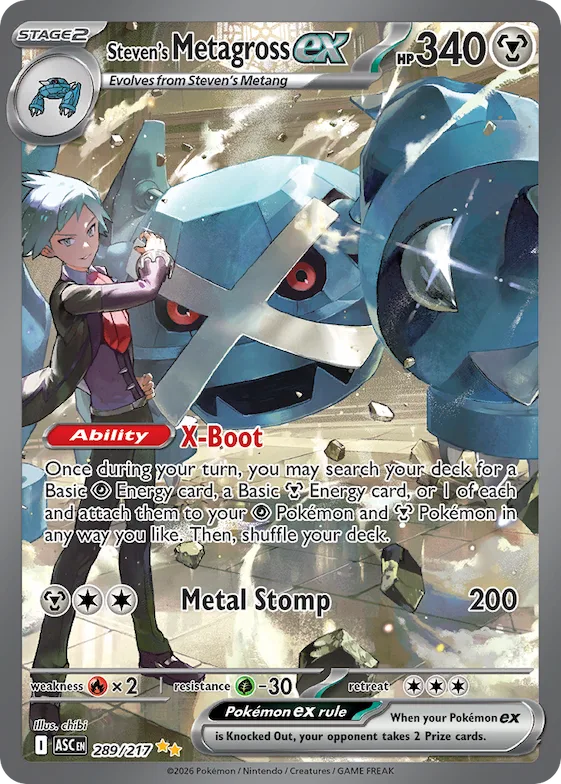 Steven's Metagross ex #289 – Ascended Heroes