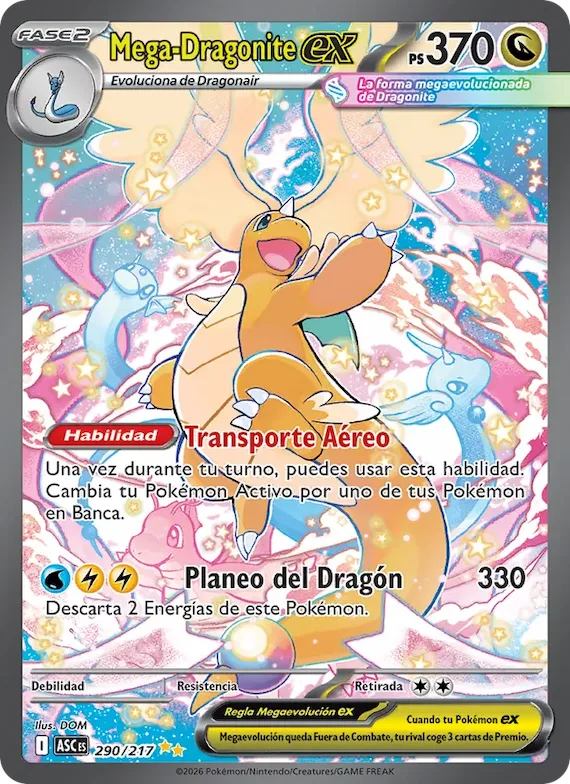 Mega-Dragonite ex 290 – Héroes Ascendentes