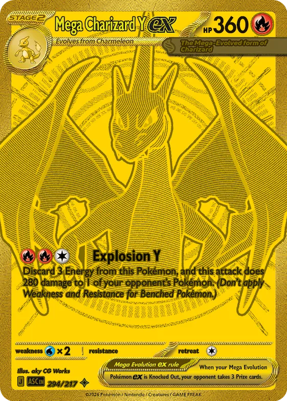 Mega Charizard Y ex #294 – Ascended Heroes