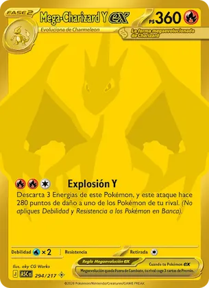 Mega-Charizard Y ex 294 – Héroes Ascendentes