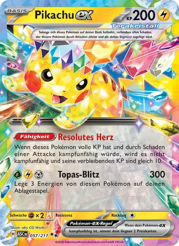 Pikachu-ex 57 – Erhabene Helden