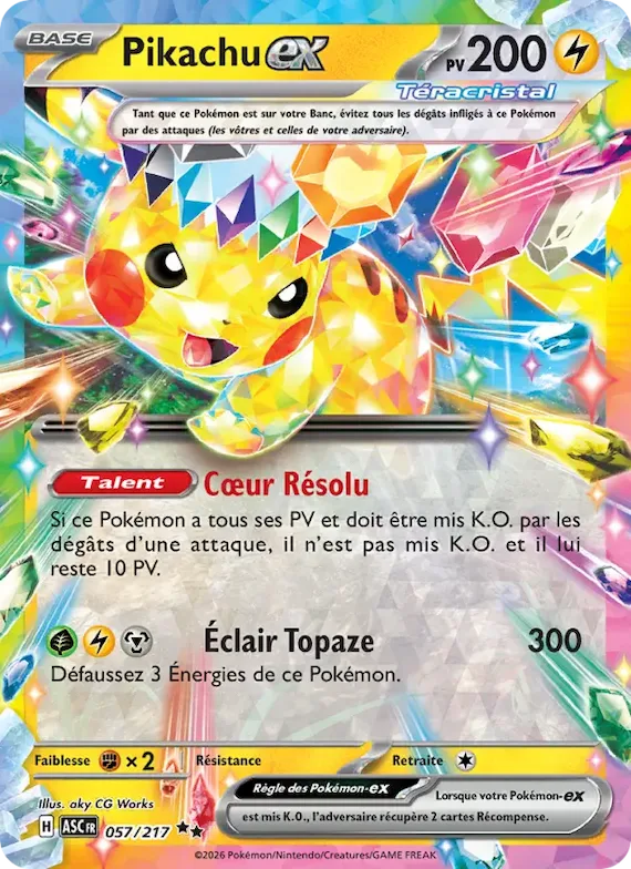 Pikachu-ex 57 – Héros Transcendants