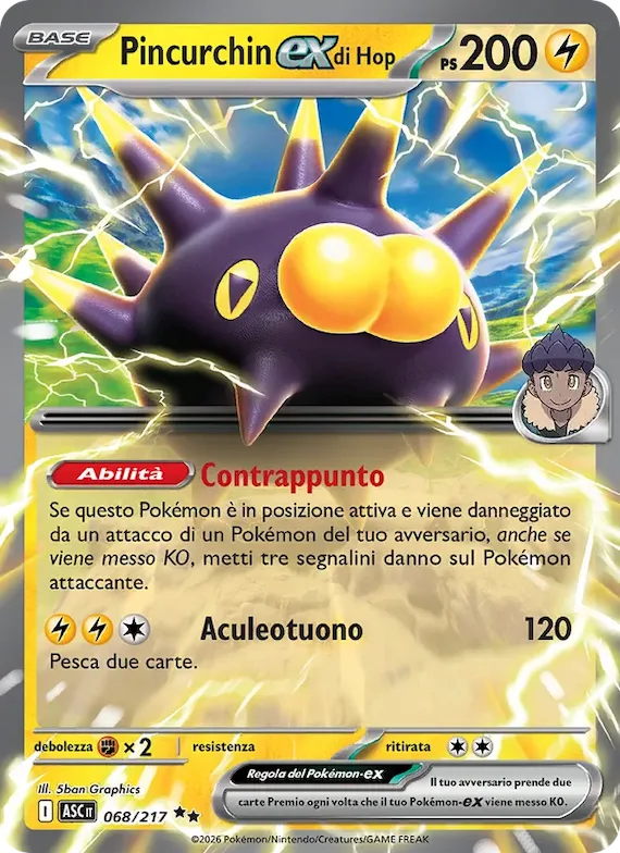 Pincurchin-ex di Hop 68 – Ascesa Eroica