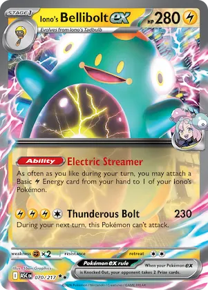 Iono's Bellibolt ex #70 – Ascended Heroes