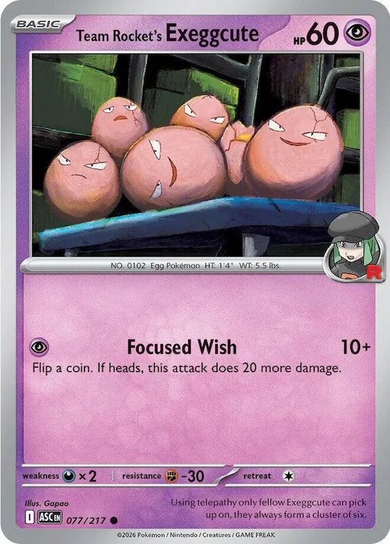 Noeunoeuf de la Team Rocket 77 – Héros Transcendants