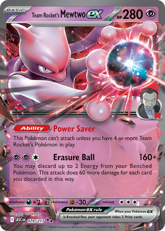 Team Rocket's Mewtwo ex #79 – Ascended Heroes
