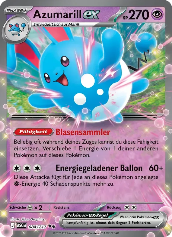 Azumarill-ex 84 – Erhabene Helden