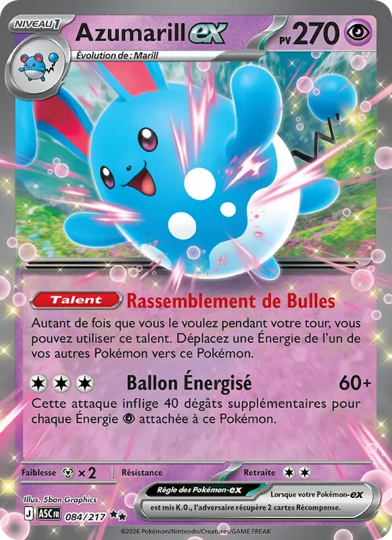 Azumarill-ex 84 – Héros Transcendants