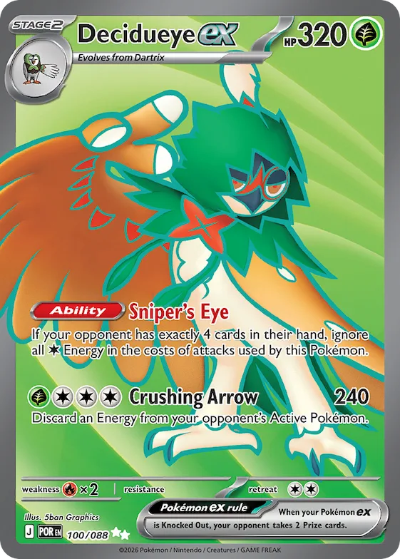 Decidueye ex #100 – Perfect Order