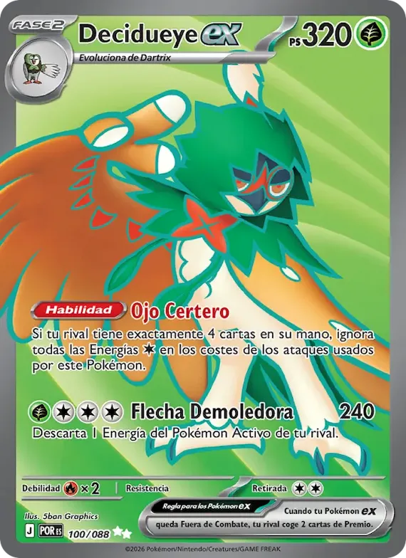 Decidueye ex 100 – Equilibrio Perfecto