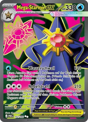 Mega-Starmie-ex Nr. 102 – Optimale Ordnung