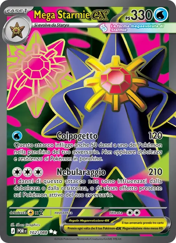 Mega Starmie-ex 102 – Equilibrio Perfetto