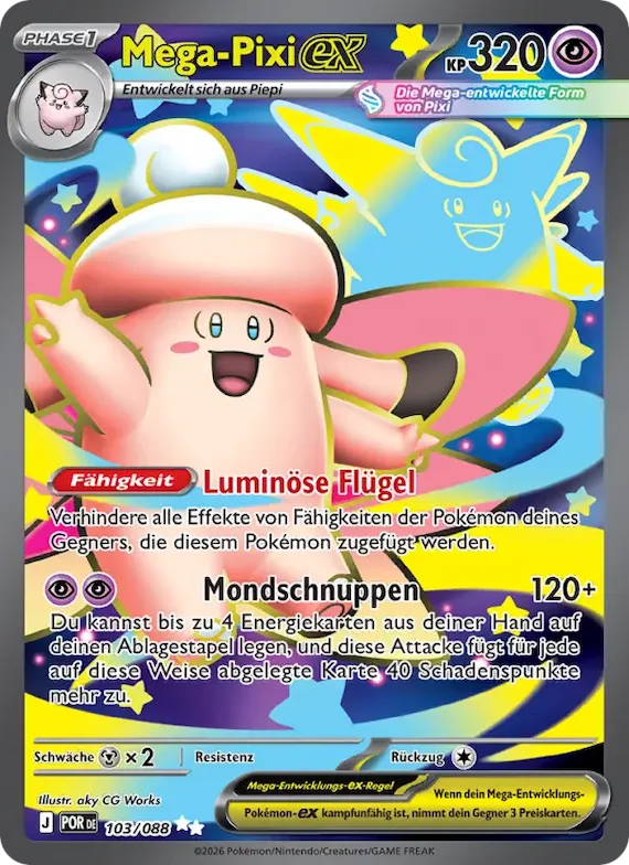 Mega-Pixi-ex 103 – Optimale Ordnung