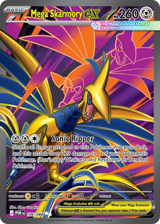 Mega Skarmory ex #106 – Perfect Order
