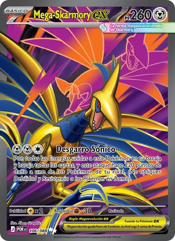 Mega-Skarmory ex 106 – Equilibrio Perfecto