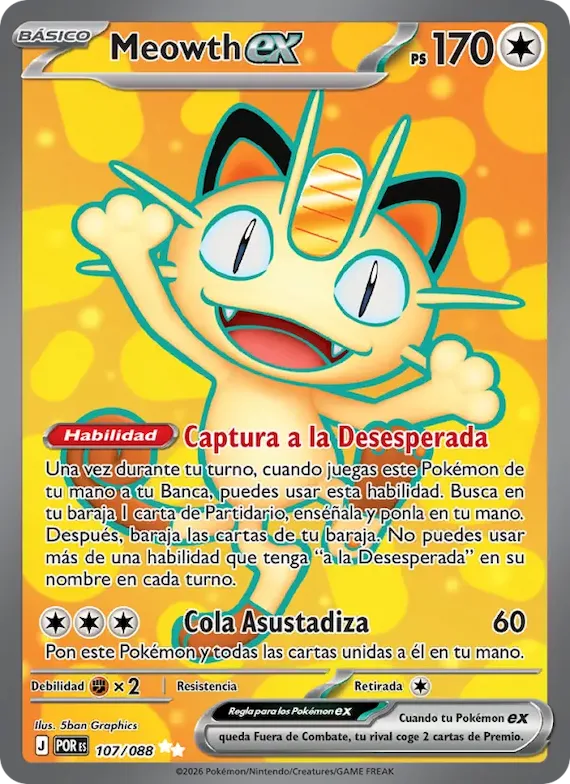 Meowth ex 107 – Equilibrio Perfecto