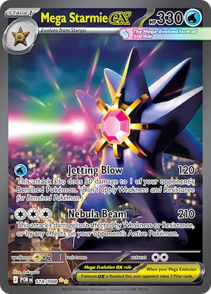 Mega Starmie ex #118 – Perfect Order