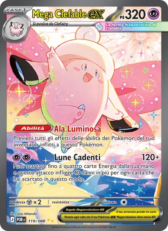Mega Clefable-ex 119 – Equilibrio Perfetto
