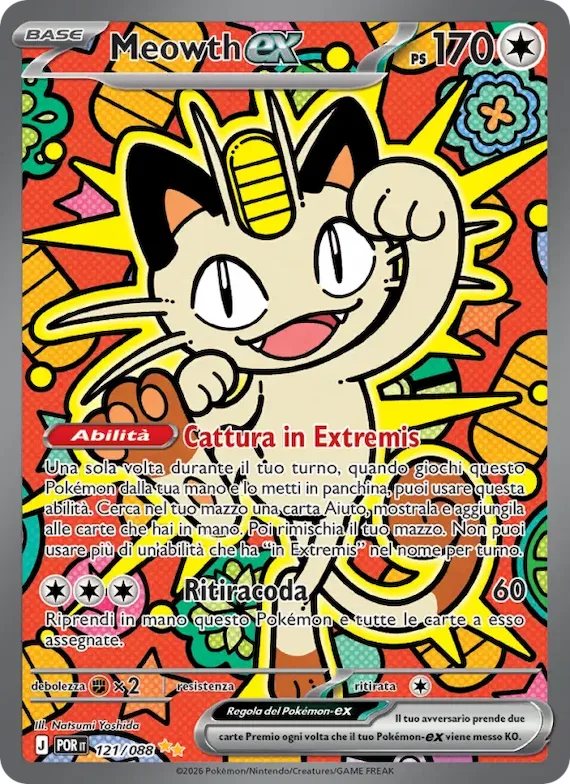 Meowth-ex 121 – Equilibrio Perfetto