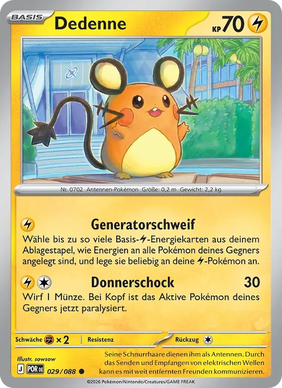 Dedenne 29 – Optimale Ordnung