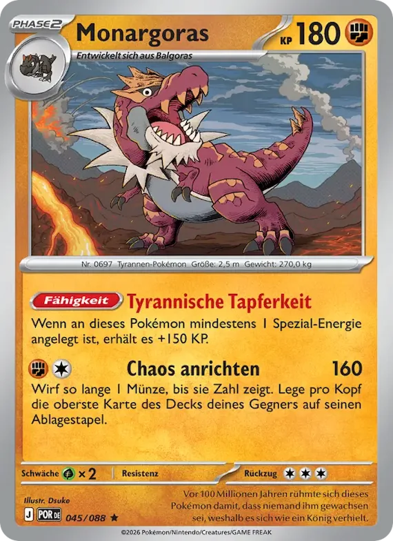 Monargoras 45 – Optimale Ordnung