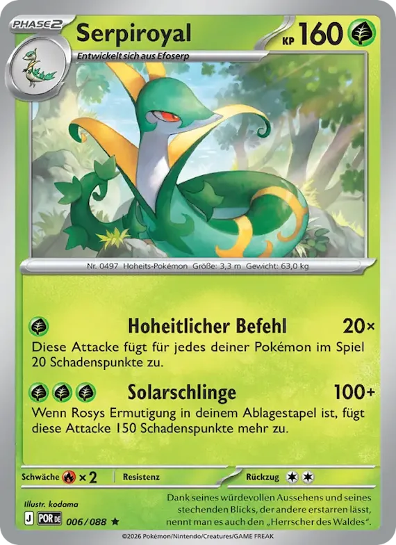 Serpiroyal 6 – Optimale Ordnung