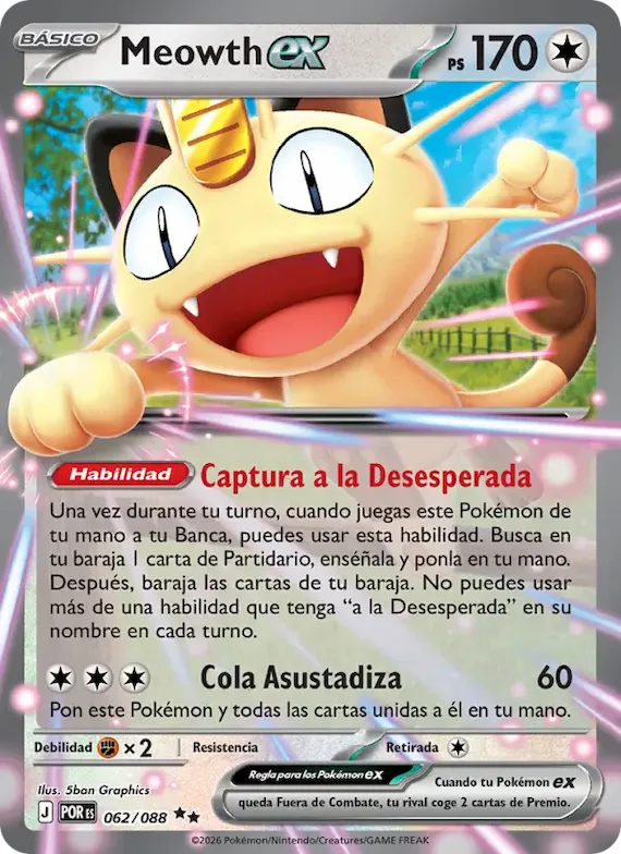 Meowth ex 62 – Equilibrio Perfecto