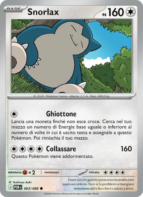 Snorlax 63 – Equilibrio Perfetto