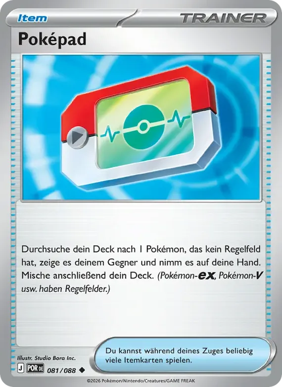 Poképad 81 – Optimale Ordnung