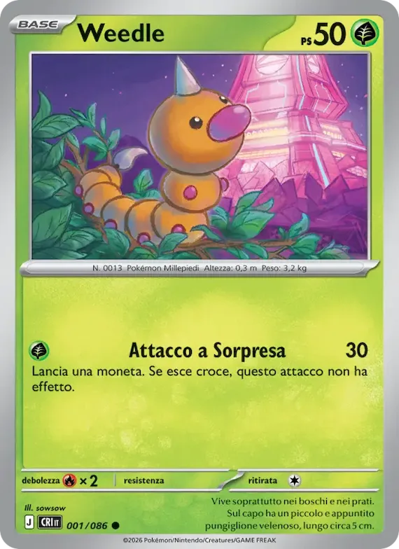 Weedle 1 – Caos Nascente