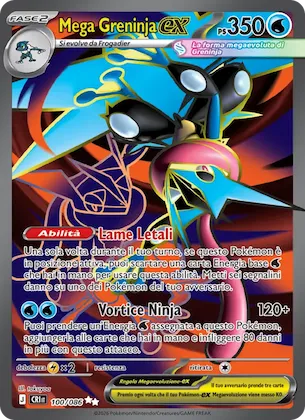 Mega Greninja-ex 100 – Caos Nascente