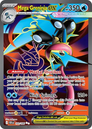 Mega Greninja ex #100 – Chaos Rising
