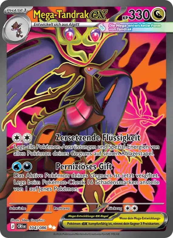 Mega-Tandrak-ex 104 – Wachsendes Chaos