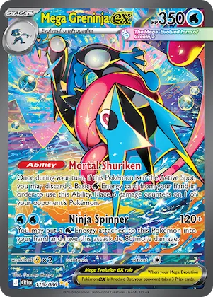 Mega Greninja ex #116 – Chaos Rising