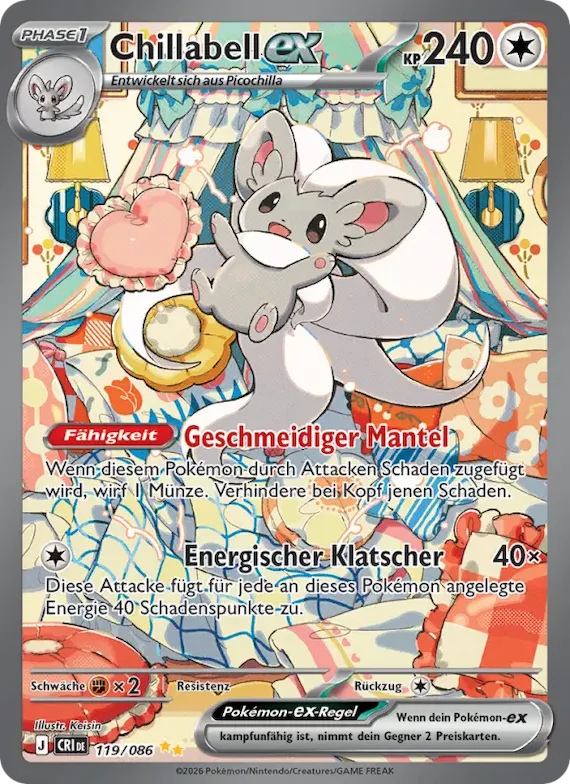Chillabell-ex 119 – Wachsendes Chaos