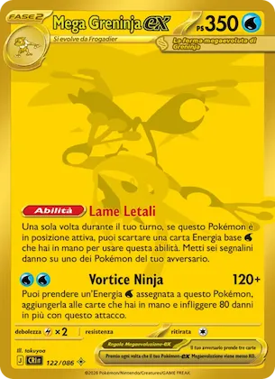 Mega Greninja-ex 122 – Caos Nascente