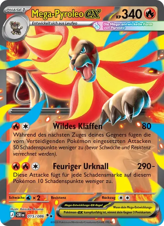 Mega-Pyroleo-ex 15 – Wachsendes Chaos
