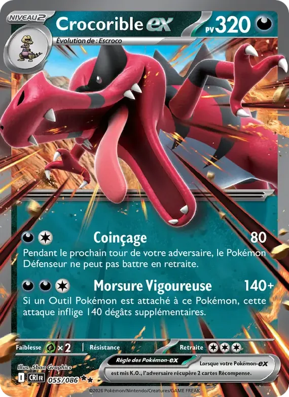 Crocorible-ex 55 – Chaos Ascendant