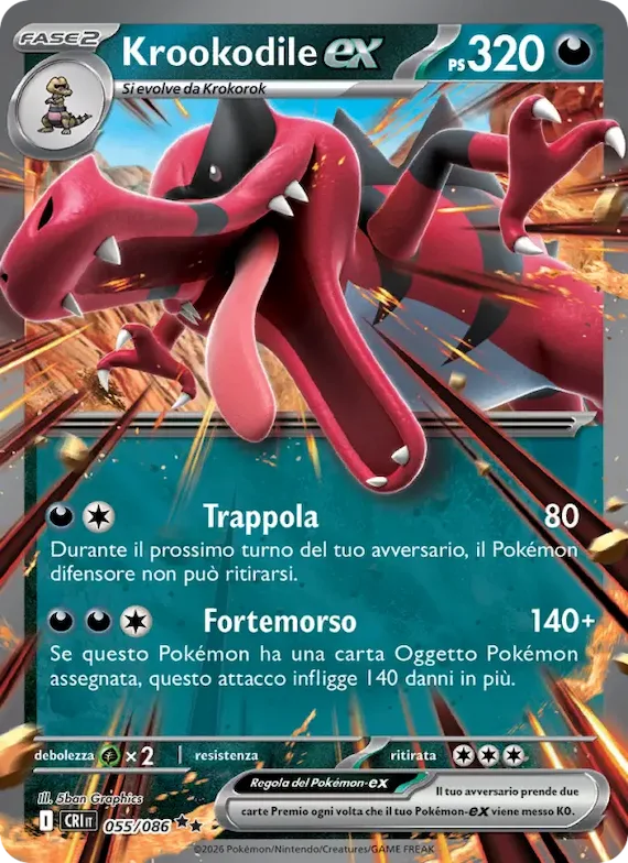 Krookodile-ex 55 – Caos Nascente