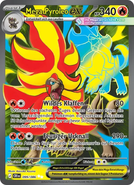 Mega-Pyroleo-ex 99 – Wachsendes Chaos