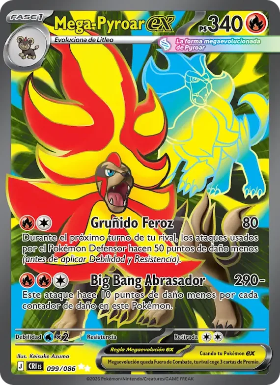 Mega-Pyroar ex 99 – Caos Creciente