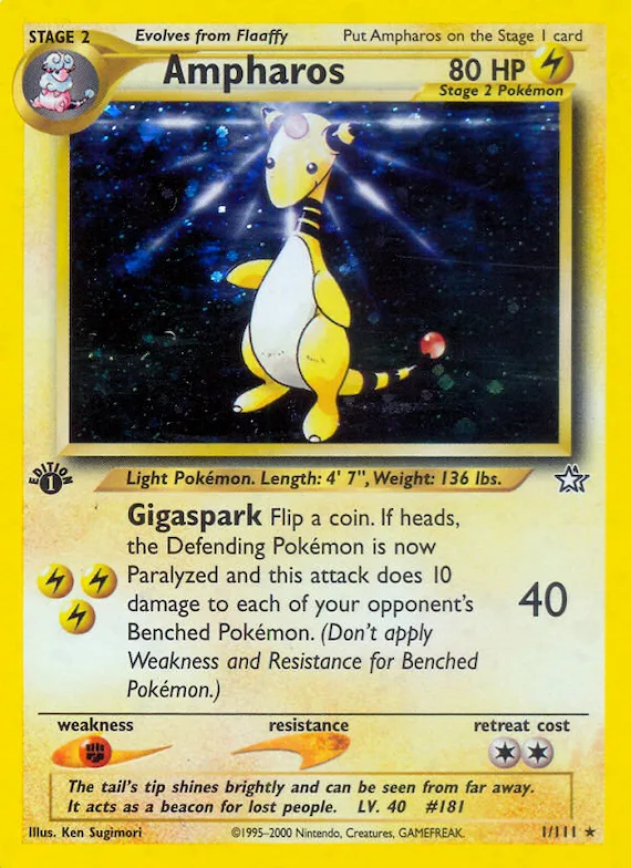 Ampharos #1 – Neo Genesis