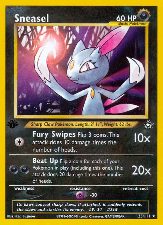 Sneasel #25 – Neo Genesis