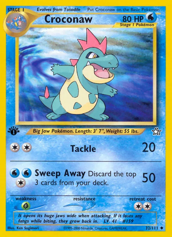 Croconaw #32 – Neo Genesis