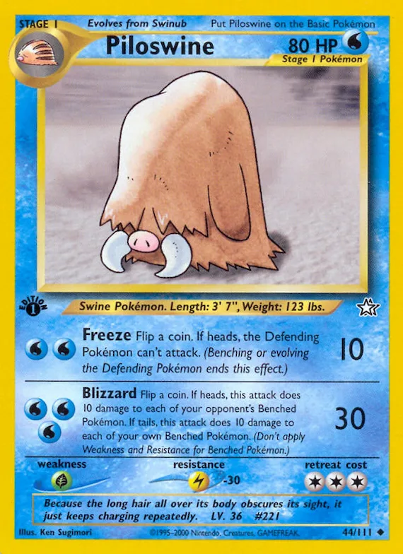 Piloswine #44 – Neo Genesis