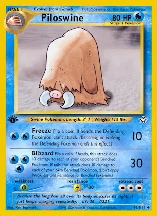 Piloswine #44 – Neo Genesis