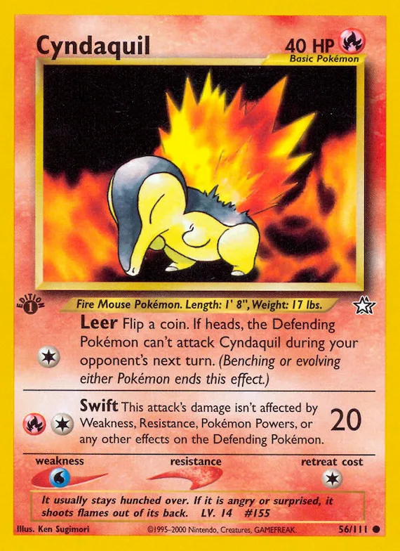Cyndaquil #56 – Neo Genesis