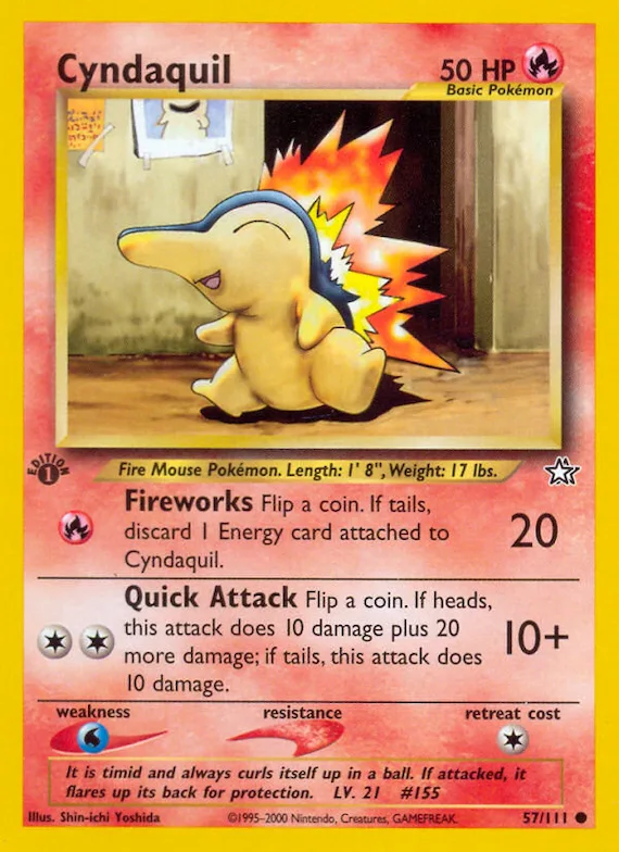 Cyndaquil #57 – Neo Genesis