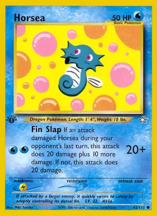 Horsea #62 – Neo Genesis
